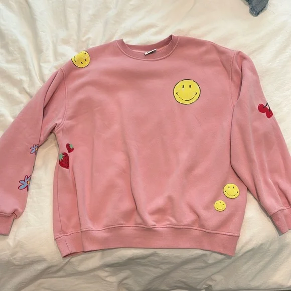 Smiley face crew neck - Picture 1 of 4